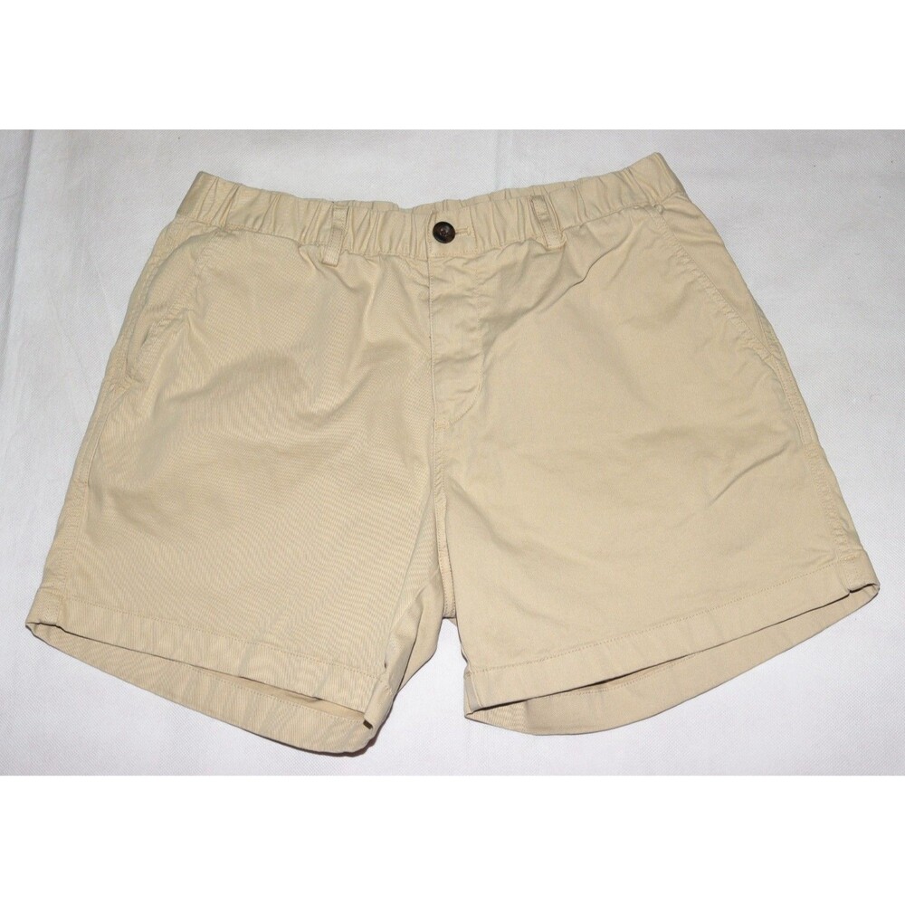 Bearbottom Clothing Men's Stretch Chino Beige Shorts 5.5 Inseam Size Large